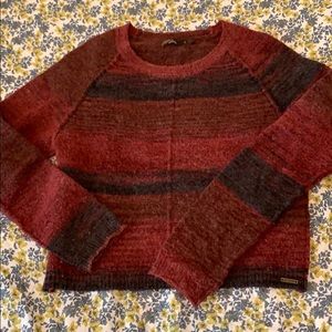 Prana Cropped Striped Will Sweater